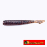 Мягкие приманки Bomber Baits Fish Tail Ringer 40mm 009 Green Pumpkin 12шт