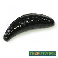Мягкие приманки Trout Zone Maggot 1.6 Black 10шт
