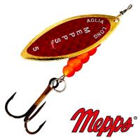 Блесна вертушка Mepps Aglia Long Redbo 5 OR 29gr Золото