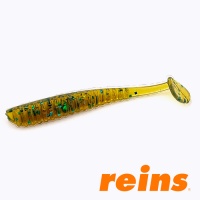 Мягкие приманки Reins Aji Ringer Shad 1.5 565 Motor Oil Green Flake 15шт