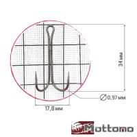 Крючки двойные Mottomo ZX-02L #4 10шт
