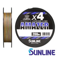 Шнур Sunline Amazer X4 200m multicolor #1.2 26lb 0.185mm 11.8kg