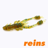 Мягкие приманки Reins Ring Shrimp 2 565 Motor Oil Green Flake 12шт