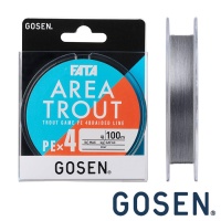 Шнур Gosen Fata Area Trout PEx4 100m gray #0.3 8lb 0.09mm 3.6kg