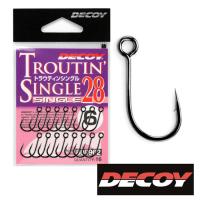 Крючки одинарные Decoy Single 28 Troutin #6 16шт
