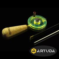 Зимняя удочка Artuda Трио S желтая