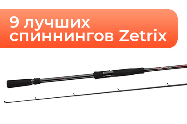9 лучших спиннингов Zetrix