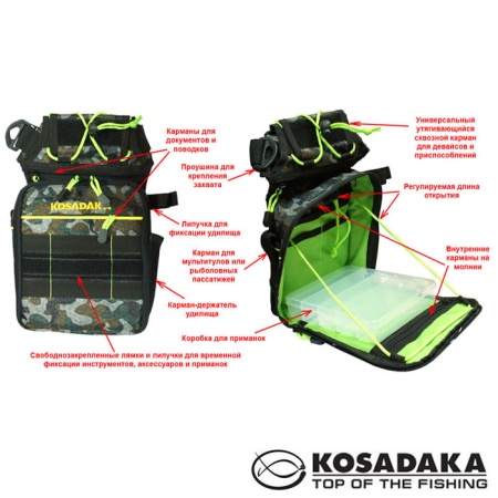 Сумка Kosadaka M09 набедренная с коробкой