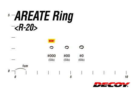 Заводные кольца Decoy R-20 Areate Ring #000 5lb 15шт