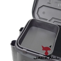 Баккан Jackall Tackle Container R S-size #Dark Gray (с держателями)