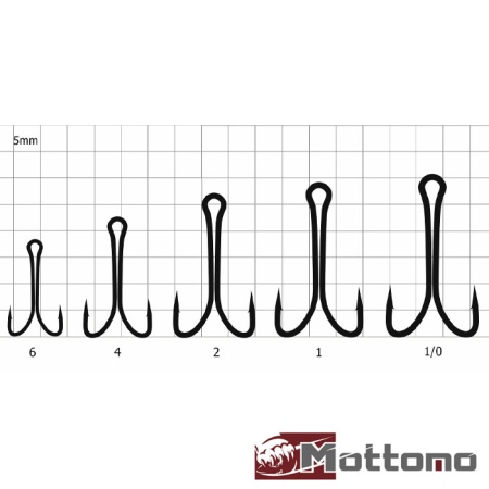 Крючки двойные Mottomo ZX-02S #2 10шт