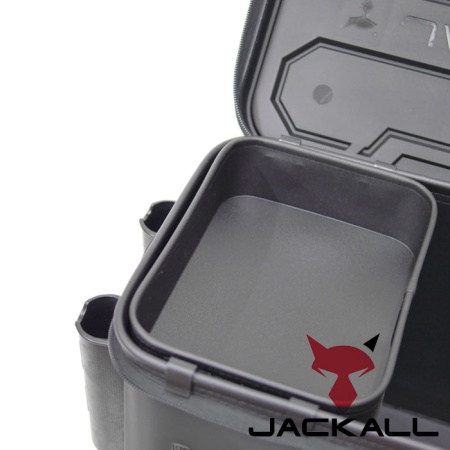 Баккан Jackall Tackle Container R L-size #Dark Gray (с держателями)