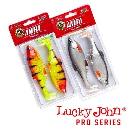 Мягкие приманки Lucky John Anira Soft Swim 5 A02 2шт