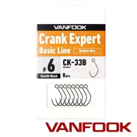 Крючки одинарные Vanfook CK-33B #8 8шт