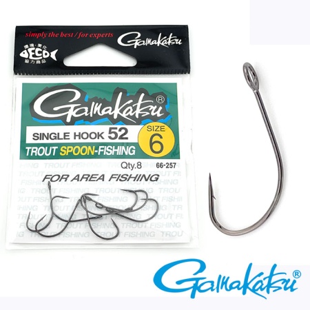 Крючки одинарные Gamakatsu Single Hook 52 #8 8шт