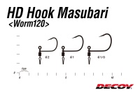 Крючки Decoy Worm 120 #1/0 5шт