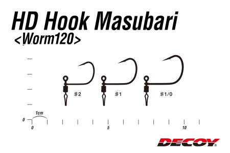 Крючки Decoy Worm 120 #1 5шт