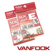 Крючки одинарные Vanfook SOC-33BL #6 8шт