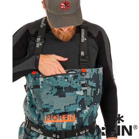 Вейдерсы Norfin Pilot Bootfoot Camo с сапогами XL 44