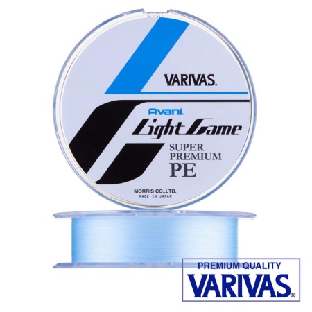 Шнур Varivas Avani Light Game Super Premium PE X4 150m blue #0.2 5lb 0.074mm 2.3kg