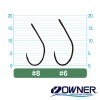 Крючки одинарные Owner S-31BL Barbless 8 8шт