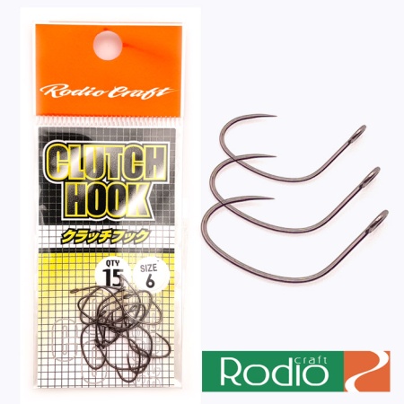 Крючки одинарные Rodio Craft Clutch Hook #10 15шт