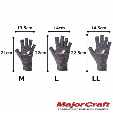 Перчатки Major Craft SG-20 Dark Grey Camo LL