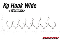 Крючки офсетные Decoy Worm 25 #4/0 5шт