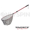 Подсак силиконовый для форели телескопический Favorite Arena 1.25-1.9m #красный