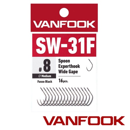 Крючки одинарные Vanfook SW-31F #5 16шт