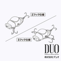 Крючки тройные DUO x D-3 FK-TR Shinfukuzemi Genuine Treble Hook #10 6шт
