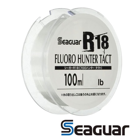 Флюорокарбон Seaguar Kureha R18 Fluoro Hunter Tact 100m #0.8 3lb 0.148mm 1.5kg