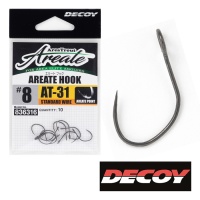 Крючки одинарные Decoy AT-31 Areate Hook #6 10шт