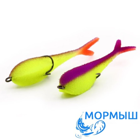 Поролоновые рыбки Мормыш Слаг с открытым двойником 18cm 09 2шт