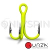 Крючок тройной Gurza Round Treble Hook ST-36 UV #4 BC chartreuse