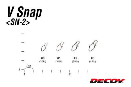 Застежки Decoy V Snap SN-2 #0 13.5kg 13шт