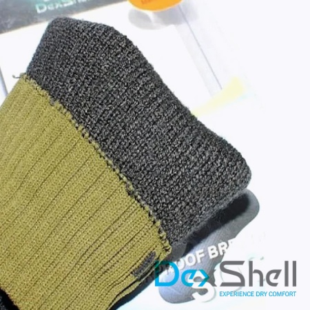 Водонепроницаемые носки DexShell Thermlite черный/зеленый L(43-46)