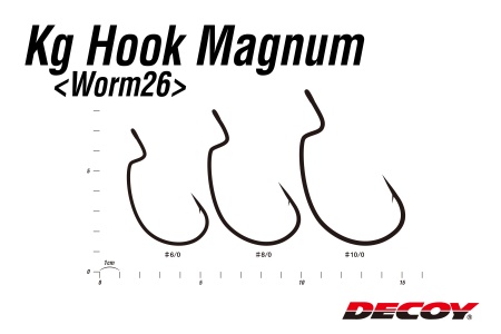 Крючки офсетные Decoy Worm 26 #8/0 3шт