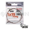 Поводки WIN 1х19 AFW Trolling 80cm 16kg 1шт