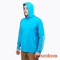 Футболка Grundens Tough Sun Hoodie Azure XL