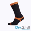 Водонепроницаемые носки DexShell Hytherm Pro черный/оранжевый L(43-46)