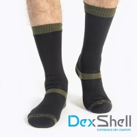 Водонепроницаемые носки DexShell Trekking черный/зеленый L(43-46)