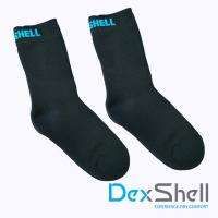 Водонепроницаемые носки DexShell Ultra Thin Crew черный/голубой M(39-42)