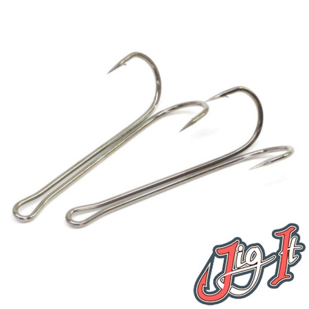 Крючки двойные Jig It M-Long Double Hooks #1/0 10шт