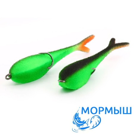 Поролоновые рыбки Мормыш Слаг с открытым двойником 18cm 16 2шт