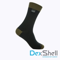 Водонепроницаемые носки DexShell Thermlite черный/зеленый M(39-42)