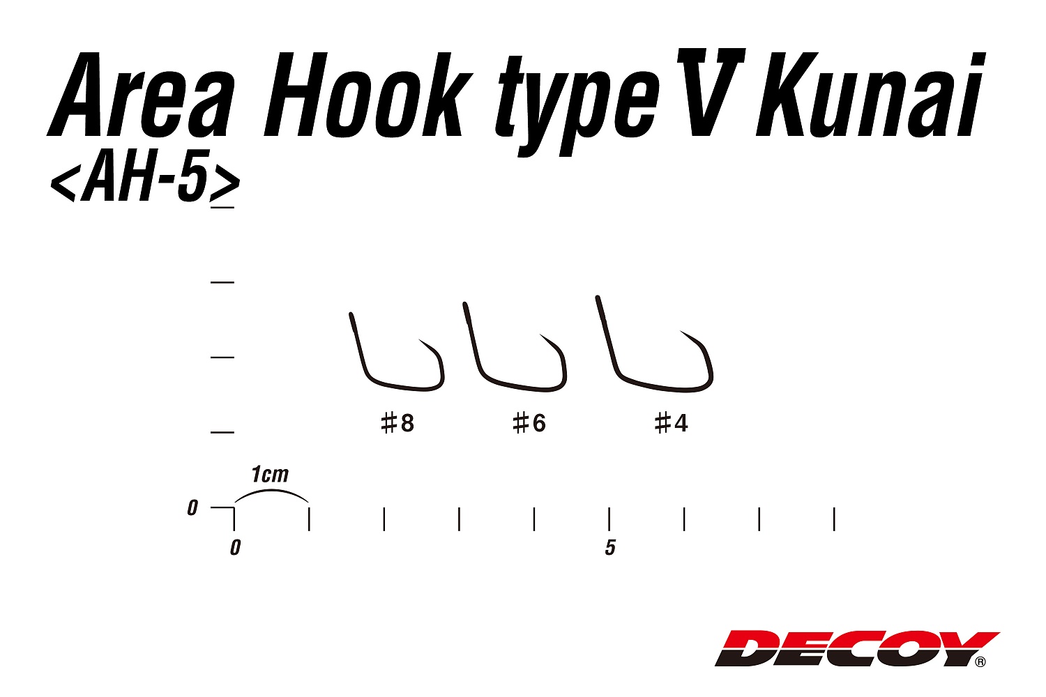 Крючки одинарные Decoy AH-V Kunai #4 10шт