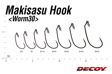 Крючки офсетные Decoy Worm 30 #1 5шт