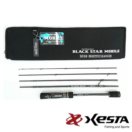 Спиннинг Xesta Black Star 2nd Generation Mobile 1.78m 0.2-7gr S510 Sensitive Traveler