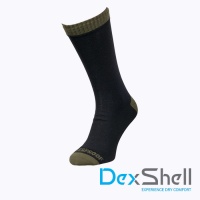 Водонепроницаемые носки DexShell Thermlite черный/зеленый M(39-42)